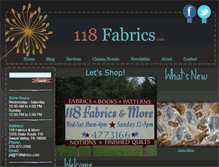 Tablet Screenshot of 118fabrics.com